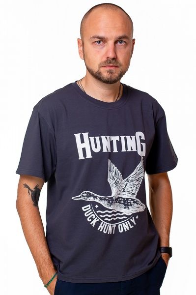 Футболка з коротким рукавом 0208-4 р. 2XL (52) сіра