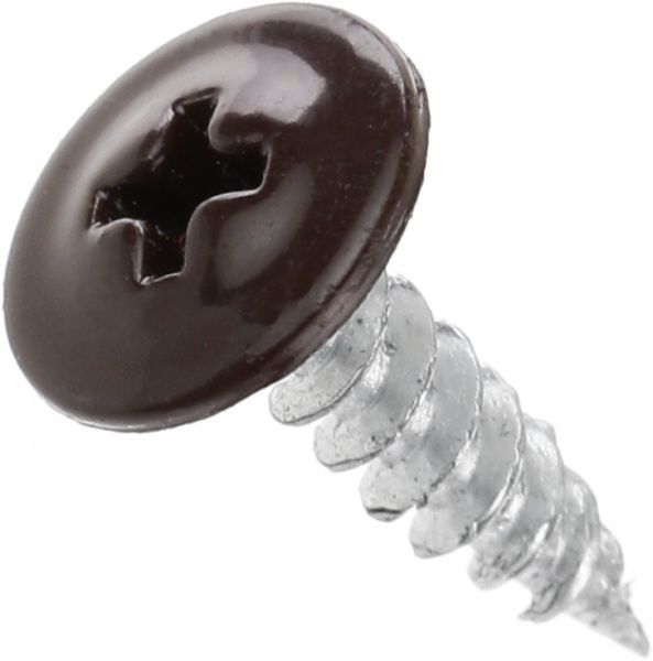 Саморіз з пресс-шайбою гострий 4,2x16 мм вага шоколад RAL 8017 Expert Fix