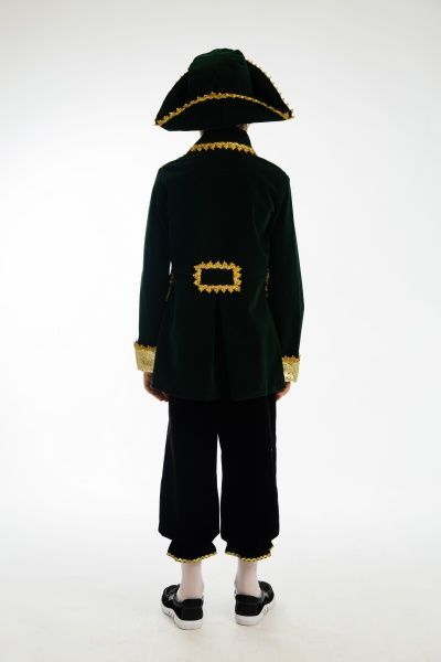 Костюм дитячий карнавальний КАРНАВАЛІЯ Капітан Піратів 5 років р.110 зелений 