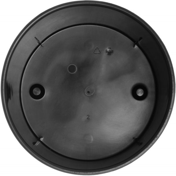 Горщик пластиковий Lamela Лілія круглий 13,2л капучино/чорний 