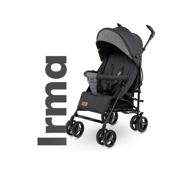 Коляска прогулочная Lionelo Irma Black/Dark Grey 