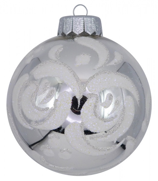 Куля ажурна АСК d 100 мм срібний 100Dуз(1)/4