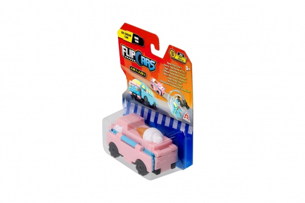 Машинка-трансформер Flip Cars 2 в 1 Міський транспорт, Автомобіль з морозивом і Міні-фургон EU463875-18