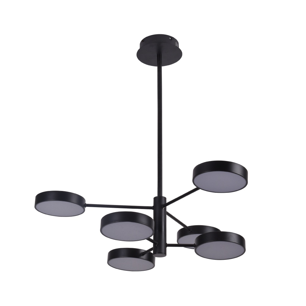 Люстра Miorro LED Fiori 6x11,6 Вт LED-модуль чорний 51-313-002