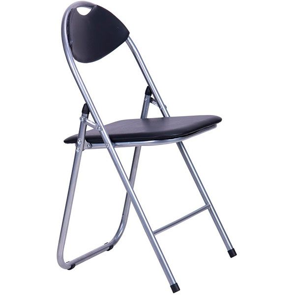 Стул обеденный раскладной AMF Art Metal Furniture Джокер алюминий/черный