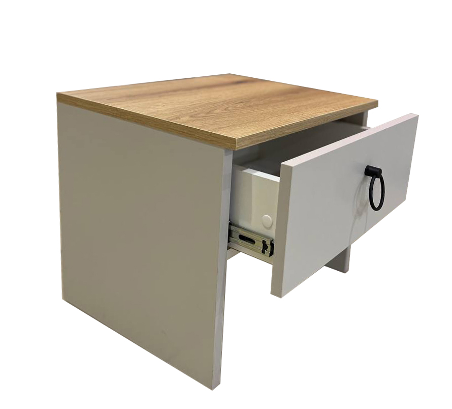 Тумба прикроватная Kartissa Рубиста 1ш 452x400x410 мм кашемир/кашемир (Рб-ТКр1)