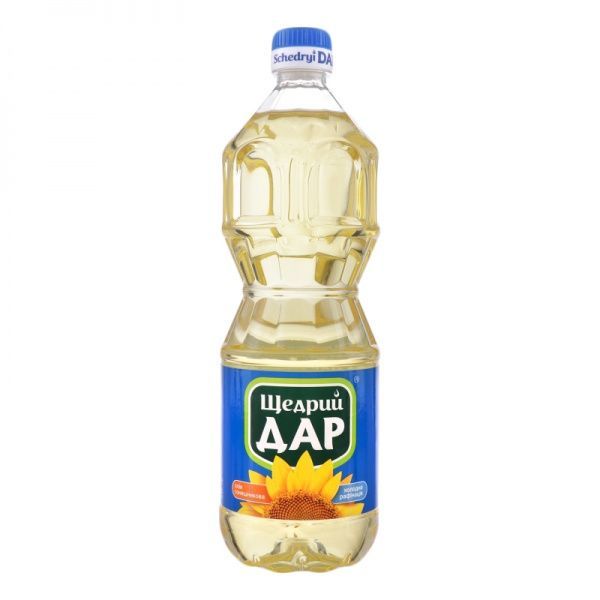 Масло подсолнечное Щедрый дар 870 мл 