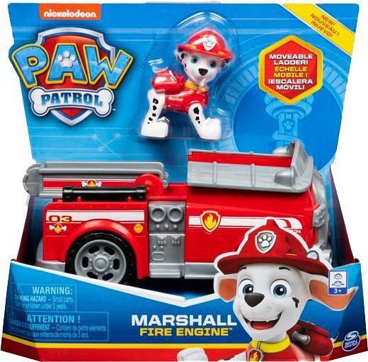 Фігурка Spin Master Paw Patrol Щенячий патруль базовий рятівний автомобіль з водієм Маршал 