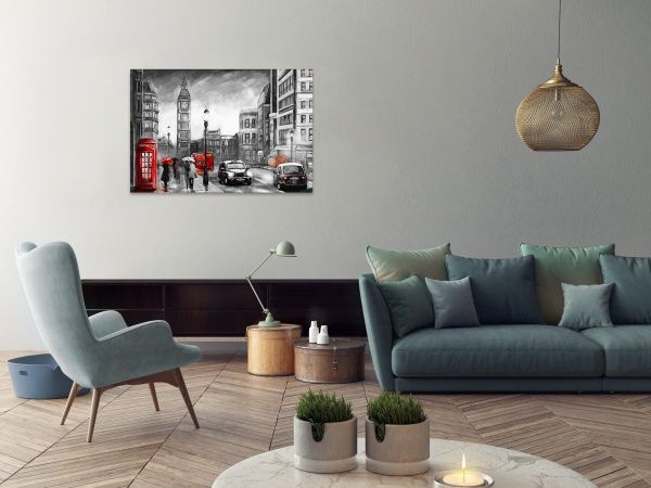 Картина Лондон під парасолями КП10-007 62x43 см 