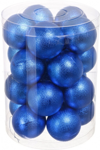 Набор елочных шаров Рельеф в ассортименте (EPI-N4-6020-274S) d 60 мм 20 шт./уп.