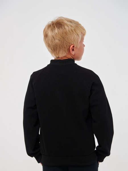 Бомбер для хлопчика Smil р.152 чорний 116578 