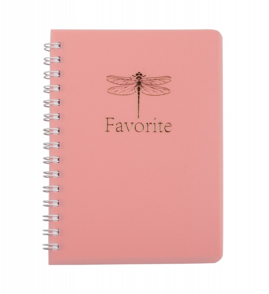 Книга для нотаток FAVOURITE PASTEL А6 80 арк клітинка рожевий Buromax
