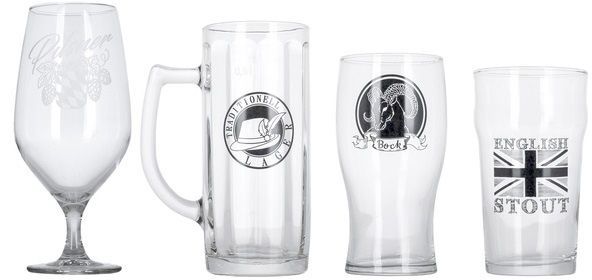 Набір бокалів для пива Час дегустацій. Крафтове пиво 4 шт. P7623/1 Luminarc