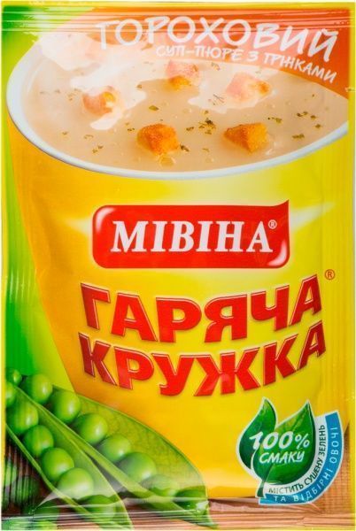 Вермишель Мівіна гороховый с гренками 