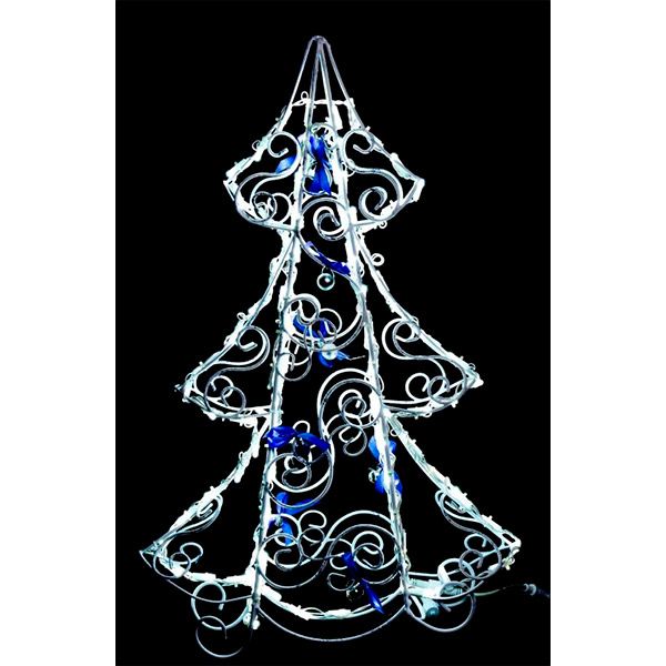 Гірлянда Новорічна ялинка LED 100 ламп 90 см біла