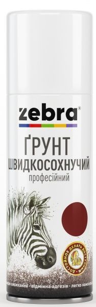 Грунт аэрозольный ZEBRA быстросохнущий серия Акварель 816 светло-серый полумат 400 мл
