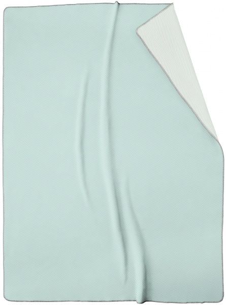 Плед Herringb.aqua 150x200 см блакитний/білий Wohndecke 