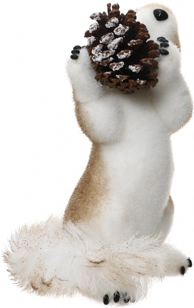 Декоративная фигура Белочка с шишкой 30 см