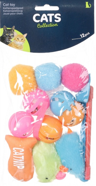 Набор игрушек Koopman для кошек 12 шт. разноцветный 491002540