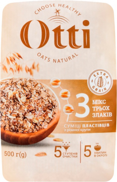 Пластівці вівсяні Otti Суміш з різаної крупи 500 г 