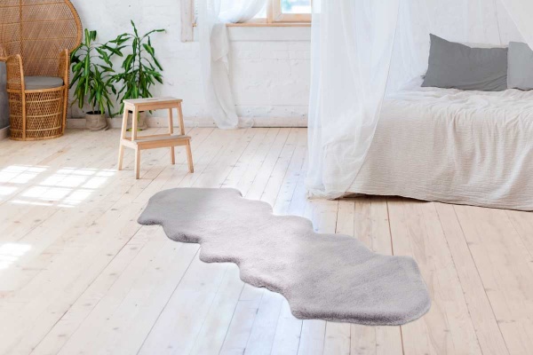 Килим Kayoom Rabbit Double Sheepskin grey / blue 60 см x 180 см 