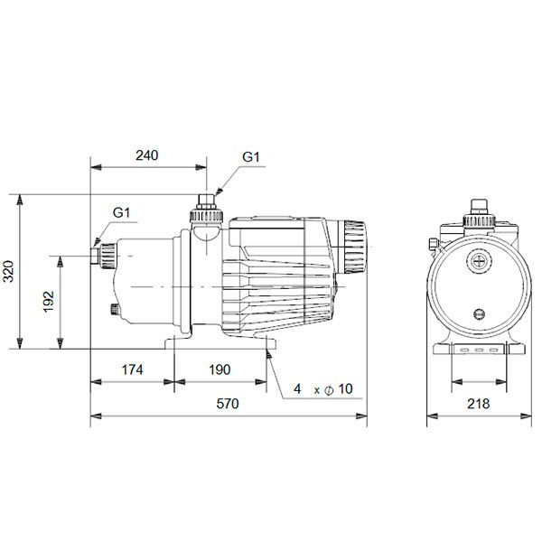 Компактная насосная установка Grundfos MQ3-35 A-O-A-BVBP