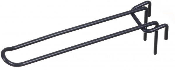 Гачок на сітку подвійний 150 мм 10 шт. графіт Альтерн Array