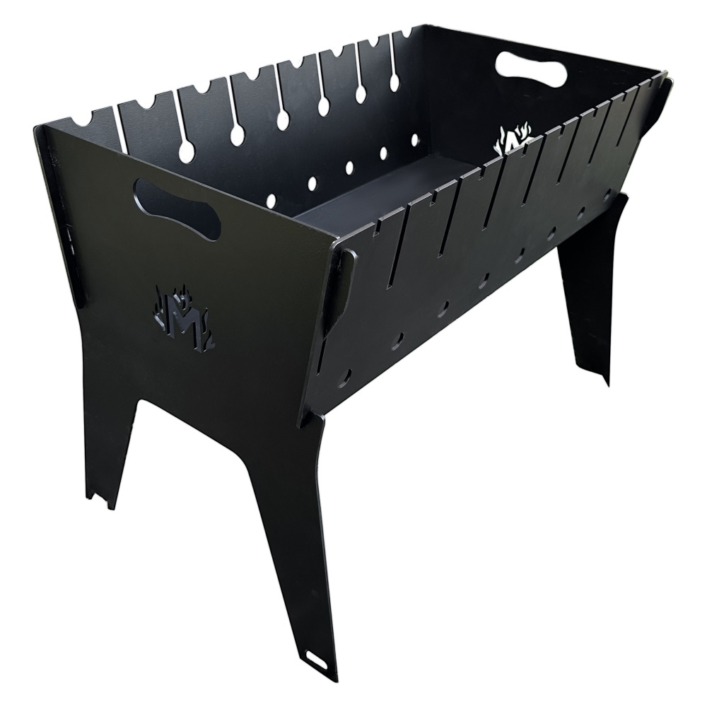 Мангал раскладной Metalzavod Феникс на 8 шампуров 3 мм двухуровневый