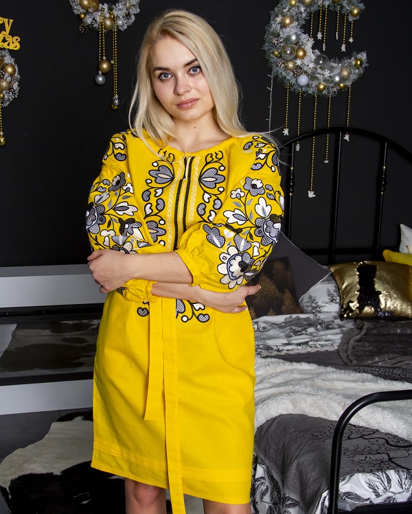 Сукня Galychanka Меланія Wdr-047-1 р.XL 1023 Жовта