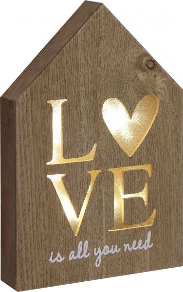 Декор настенный LED Love 25x17 см 