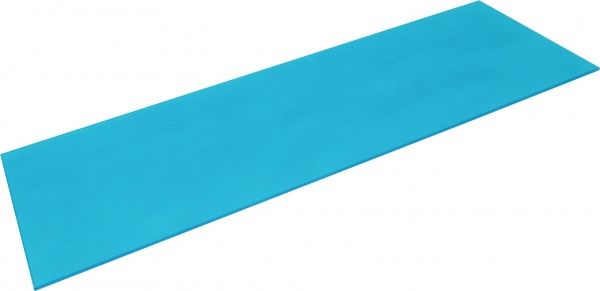 Полка стеклянная прямоугольная 750x250 мм бирюзовый 