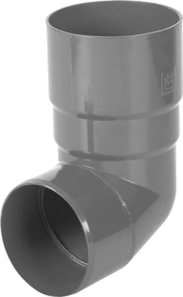 Коліно труби Bryza 90 мм графіт 