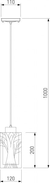 Підвіс Strotskis Santos 50001/1 1x60 Вт E27 хром 
