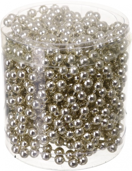 Бусы для елки 6 цветов 5 мм 6 м в ассортименте