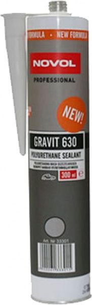Герметик поліуретановий NOVOL Gravit 630 сірий 300 мл