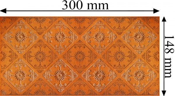 Клінкерна плитка Солар Оранж фриз 14,8x30 Opoczno