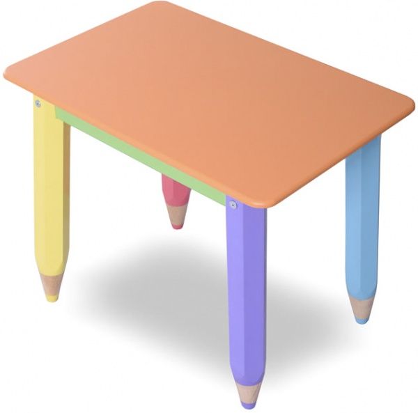 Столик Sweet baby Олівці з пеналом 60x40 см помаранчевий 100013