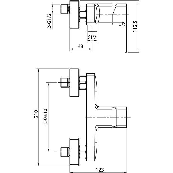 Смеситель для душа Koller Pool Neon (NN0450)