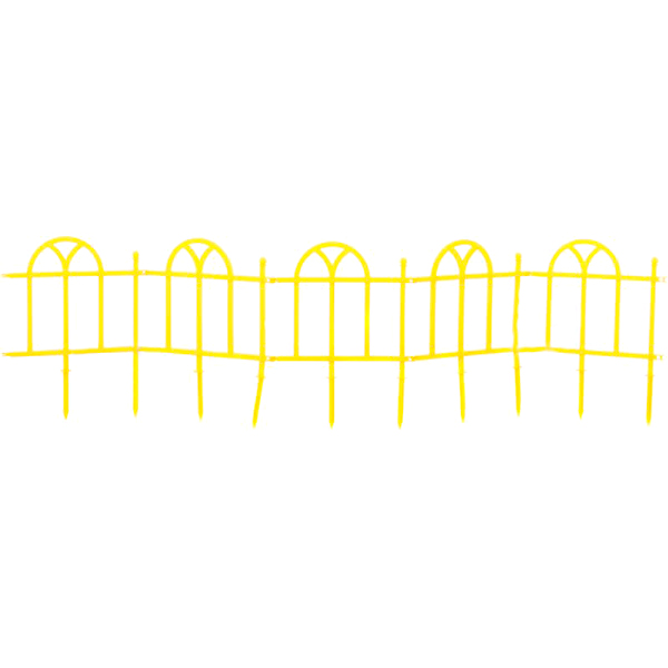 Декоративна огорожа для клумб Флора жовтий
