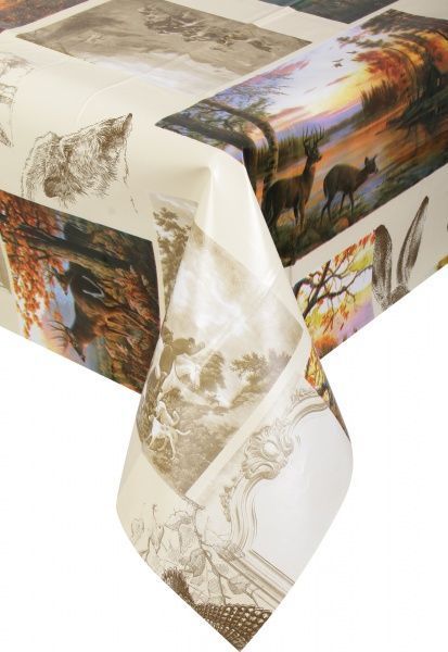 Скатерть Стандарт 5732410а12 140x120 см бежевый УкрСкат 