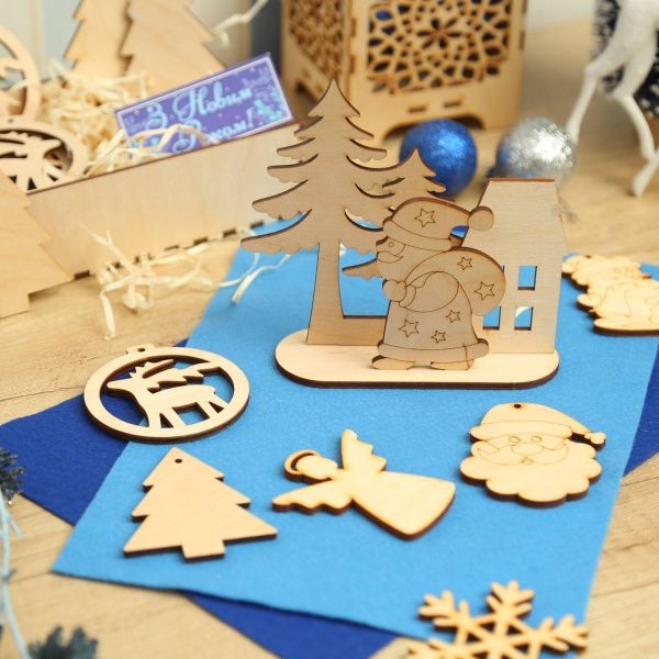 Набор для декорирования из фанеры Дед Мороз Аплі-Краплі