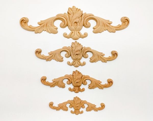 Декоративная панель деревянная горизонтальная 1 шт. DH.03.300 290х92x14 мм 