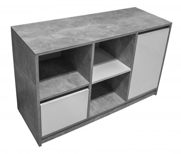 Тумба під ТВ Aqua Rodos Loft білий / сірий АР000032650