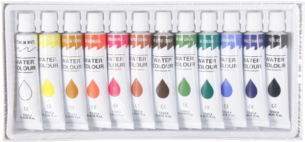 Набор акварельных красок по 12 мл 12 шт. A14521