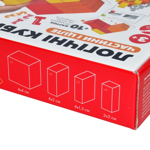 Набір навчальний Igroteco Логічні кубики Частини і ціле 900460