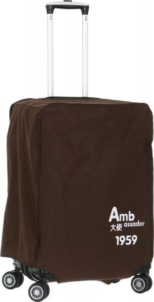 Чемодан Ambassador на 4 колесах M черный A8573 