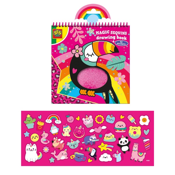 Книга-розмальовка SES Блискітки 00114S
