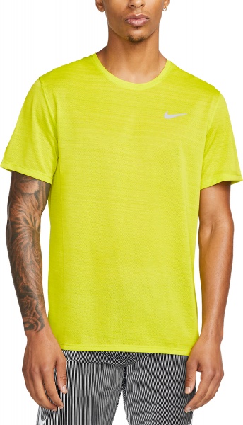 Футболка Nike DF MILER BREATHE SS DX0874-308 р.XL жовтий
