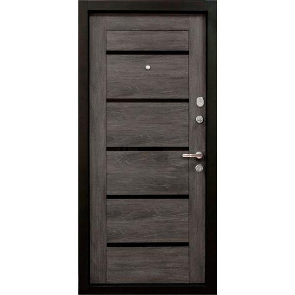 Двері вхідні Міністерство дверей ПК 180/161 венге горизонт темний / царга шалє 2050х860мм праві