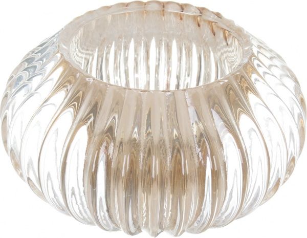 Свічник скляний 11х6 см в асортименті